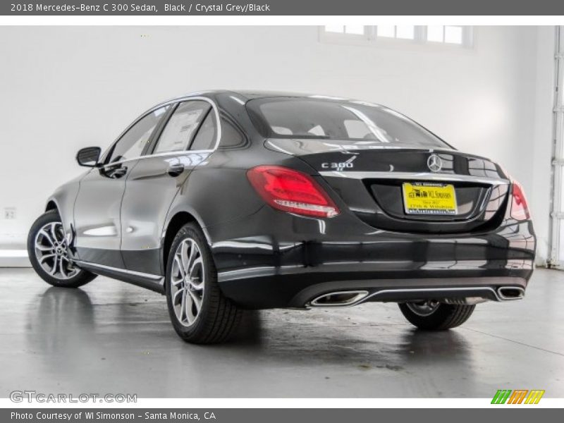 Black / Crystal Grey/Black 2018 Mercedes-Benz C 300 Sedan
