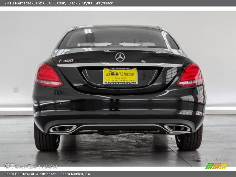Black / Crystal Grey/Black 2018 Mercedes-Benz C 300 Sedan