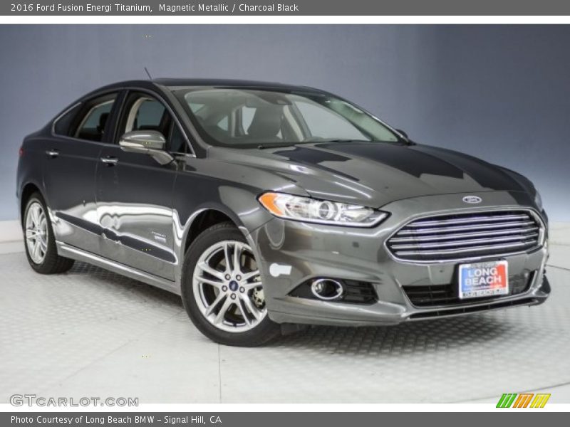 Magnetic Metallic / Charcoal Black 2016 Ford Fusion Energi Titanium