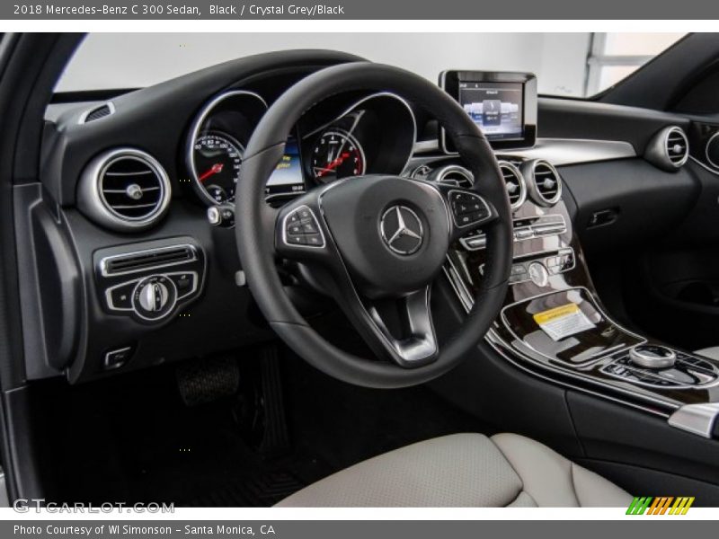 Black / Crystal Grey/Black 2018 Mercedes-Benz C 300 Sedan