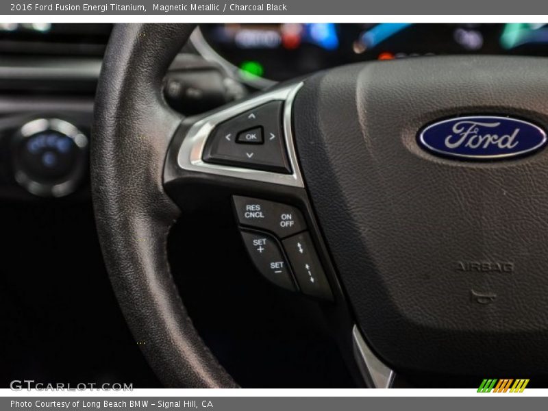 Magnetic Metallic / Charcoal Black 2016 Ford Fusion Energi Titanium