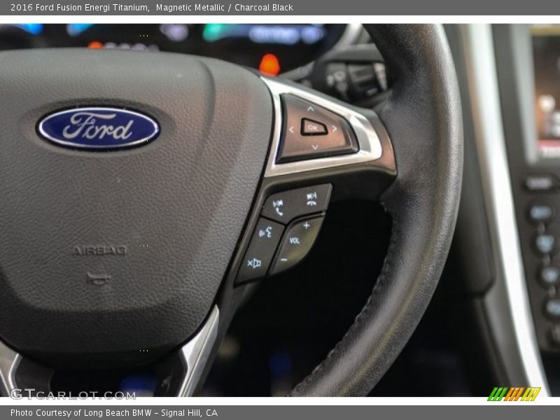 Magnetic Metallic / Charcoal Black 2016 Ford Fusion Energi Titanium