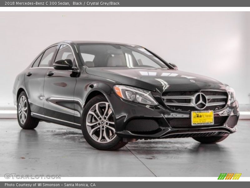 Black / Crystal Grey/Black 2018 Mercedes-Benz C 300 Sedan