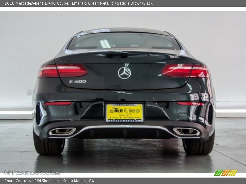 Emerald Green Metallic / Saddle Brown/Black 2018 Mercedes-Benz E 400 Coupe