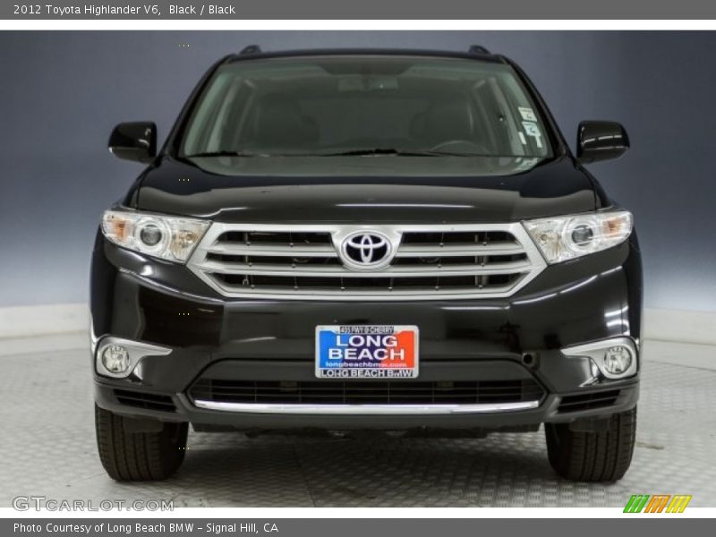 Black / Black 2012 Toyota Highlander V6