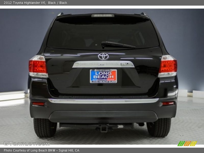 Black / Black 2012 Toyota Highlander V6