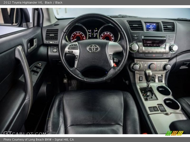 Black / Black 2012 Toyota Highlander V6