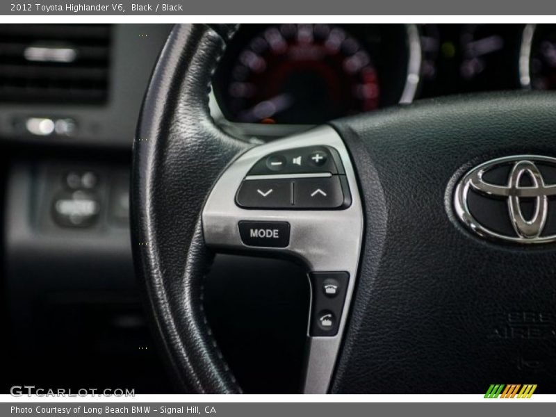 Black / Black 2012 Toyota Highlander V6