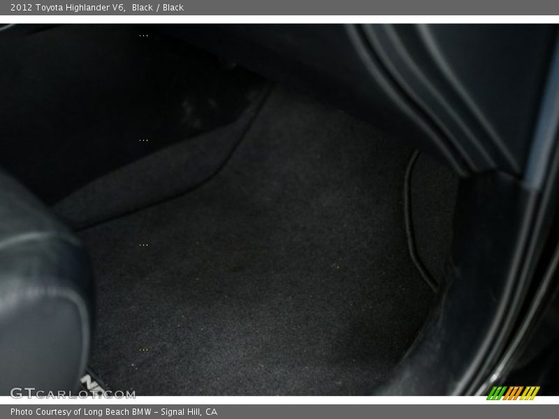 Black / Black 2012 Toyota Highlander V6