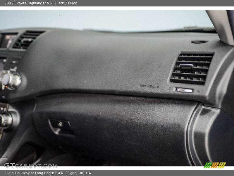 Black / Black 2012 Toyota Highlander V6