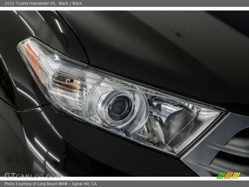 Black / Black 2012 Toyota Highlander V6