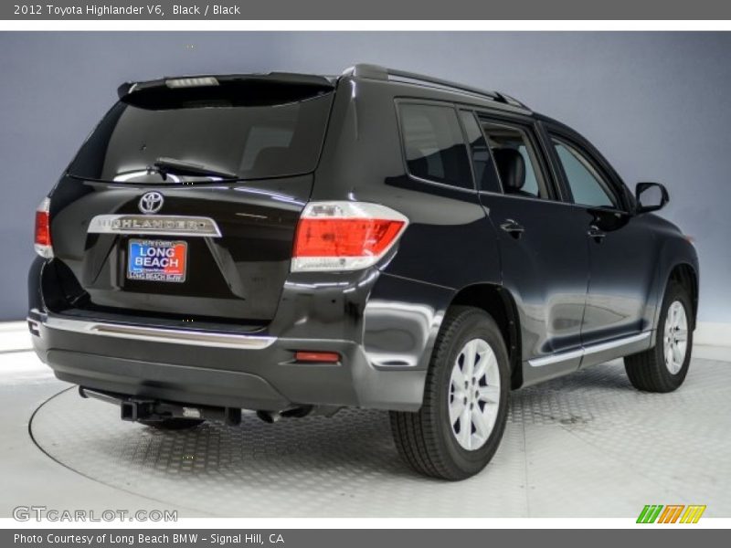 Black / Black 2012 Toyota Highlander V6