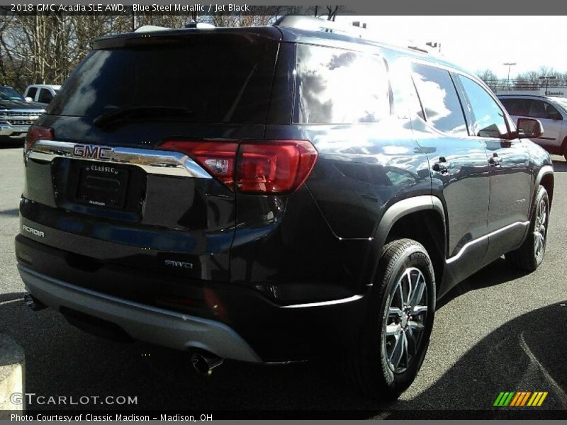 Blue Steel Metallic / Jet Black 2018 GMC Acadia SLE AWD