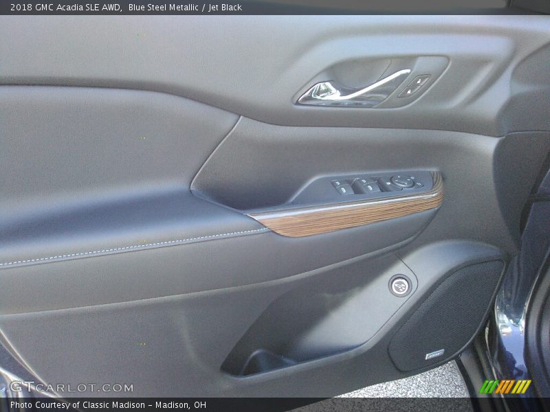 Blue Steel Metallic / Jet Black 2018 GMC Acadia SLE AWD
