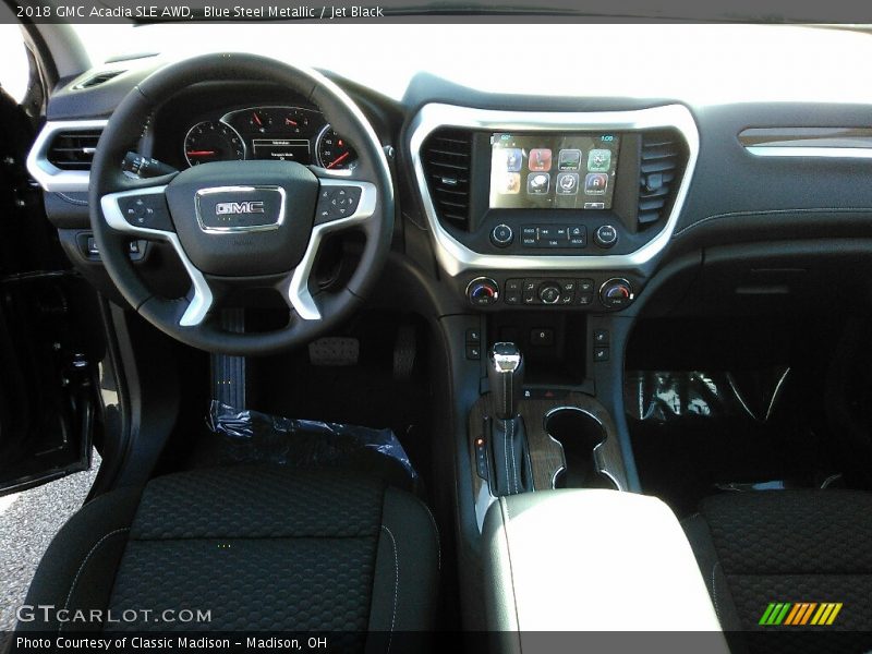 Blue Steel Metallic / Jet Black 2018 GMC Acadia SLE AWD