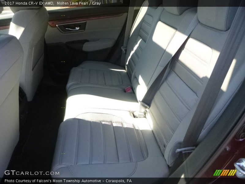 Molten Lava Pearl / Gray 2017 Honda CR-V EX AWD
