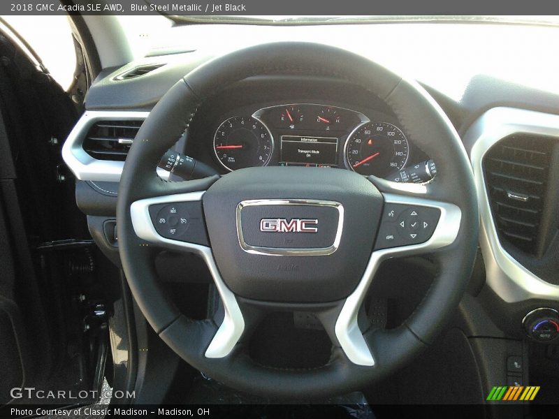 Blue Steel Metallic / Jet Black 2018 GMC Acadia SLE AWD