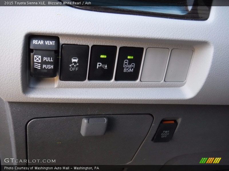 Blizzard White Pearl / Ash 2015 Toyota Sienna XLE