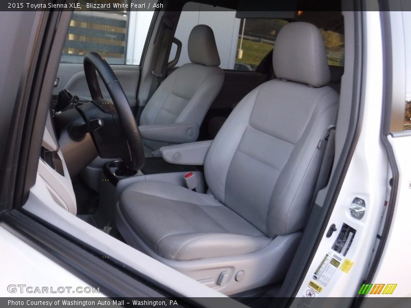Blizzard White Pearl / Ash 2015 Toyota Sienna XLE