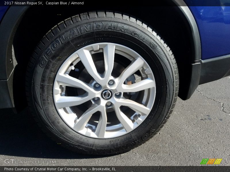 Caspian Blue / Almond 2017 Nissan Rogue SV