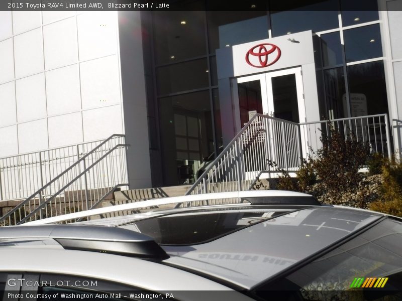 Blizzard Pearl / Latte 2015 Toyota RAV4 Limited AWD
