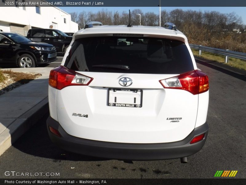 Blizzard Pearl / Latte 2015 Toyota RAV4 Limited AWD