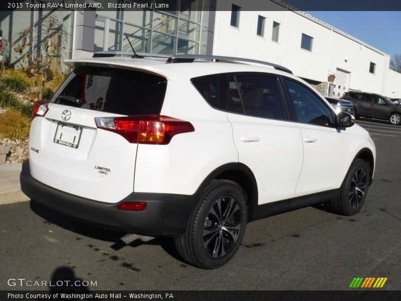 Blizzard Pearl / Latte 2015 Toyota RAV4 Limited AWD