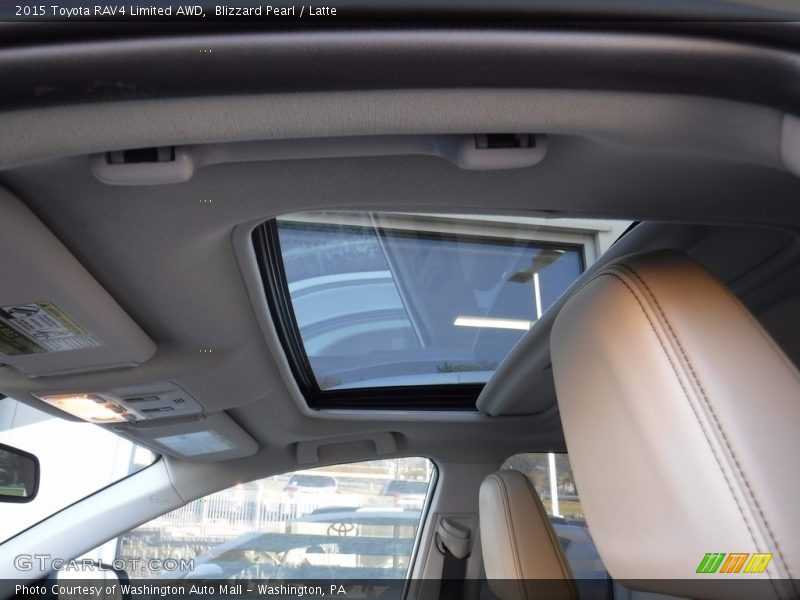 Blizzard Pearl / Latte 2015 Toyota RAV4 Limited AWD