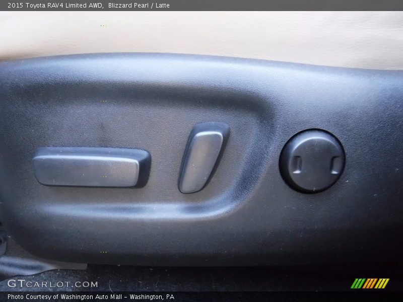 Blizzard Pearl / Latte 2015 Toyota RAV4 Limited AWD