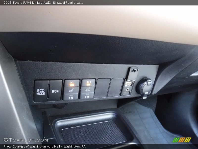Blizzard Pearl / Latte 2015 Toyota RAV4 Limited AWD