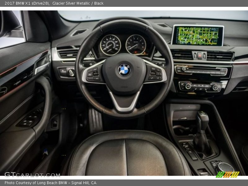 Glacier Silver Metallic / Black 2017 BMW X1 sDrive28i