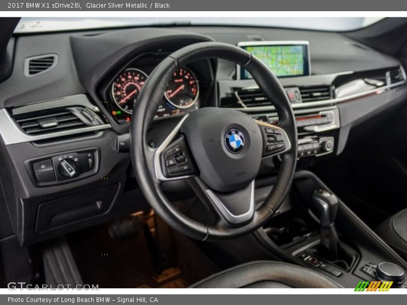 Glacier Silver Metallic / Black 2017 BMW X1 sDrive28i