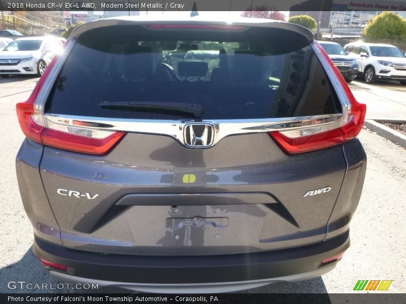 Modern Steel Metallic / Gray 2018 Honda CR-V EX-L AWD
