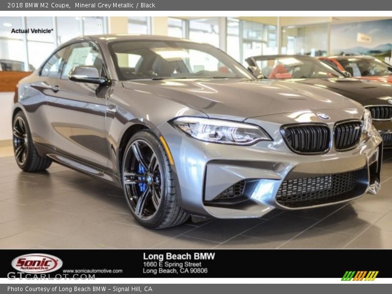 Mineral Grey Metallic / Black 2018 BMW M2 Coupe