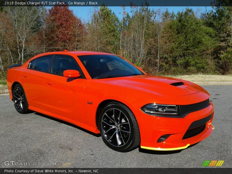Go Mango / Black 2018 Dodge Charger R/T Scat Pack