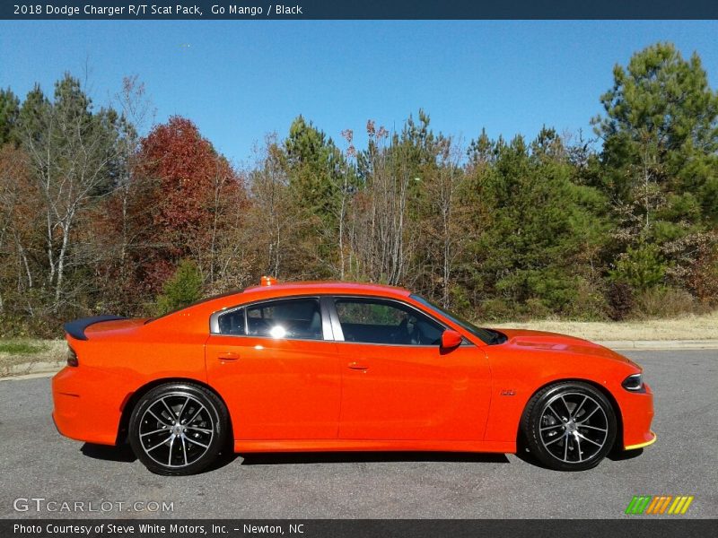 Go Mango / Black 2018 Dodge Charger R/T Scat Pack