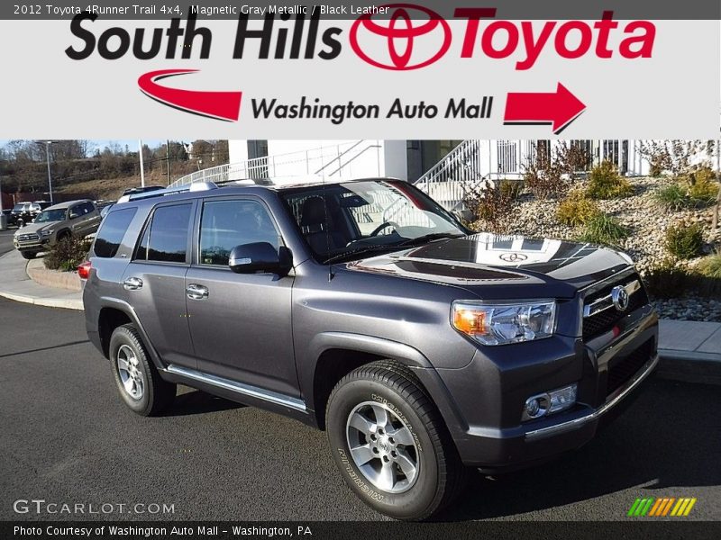 Magnetic Gray Metallic / Black Leather 2012 Toyota 4Runner Trail 4x4