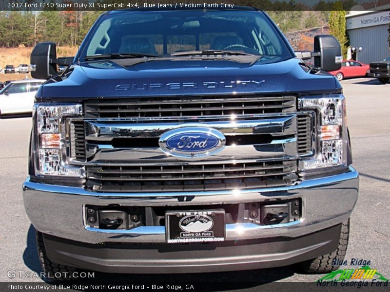 Blue Jeans / Medium Earth Gray 2017 Ford F250 Super Duty XL SuperCab 4x4