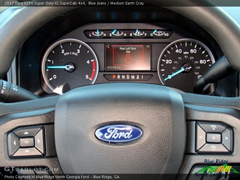 Blue Jeans / Medium Earth Gray 2017 Ford F250 Super Duty XL SuperCab 4x4