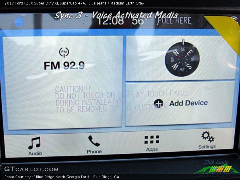 Blue Jeans / Medium Earth Gray 2017 Ford F250 Super Duty XL SuperCab 4x4