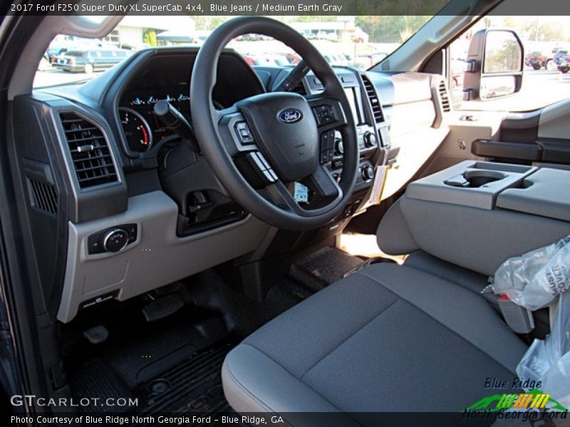 Blue Jeans / Medium Earth Gray 2017 Ford F250 Super Duty XL SuperCab 4x4
