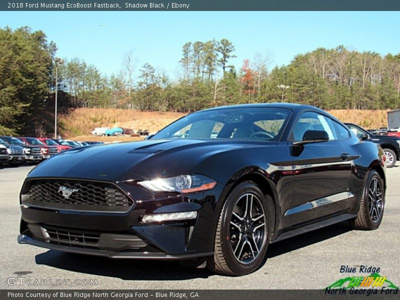 Shadow Black / Ebony 2018 Ford Mustang EcoBoost Fastback