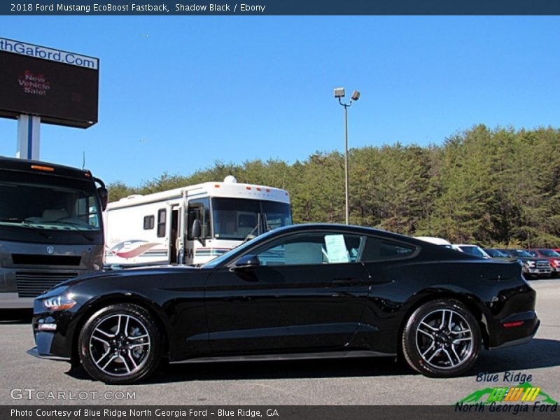 Shadow Black / Ebony 2018 Ford Mustang EcoBoost Fastback