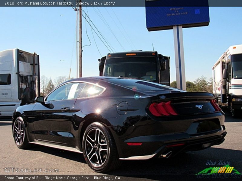 Shadow Black / Ebony 2018 Ford Mustang EcoBoost Fastback