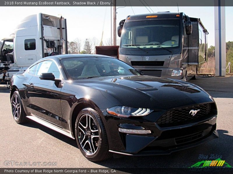 Shadow Black / Ebony 2018 Ford Mustang EcoBoost Fastback