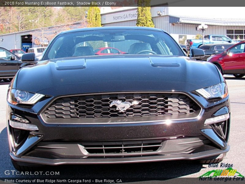 Shadow Black / Ebony 2018 Ford Mustang EcoBoost Fastback
