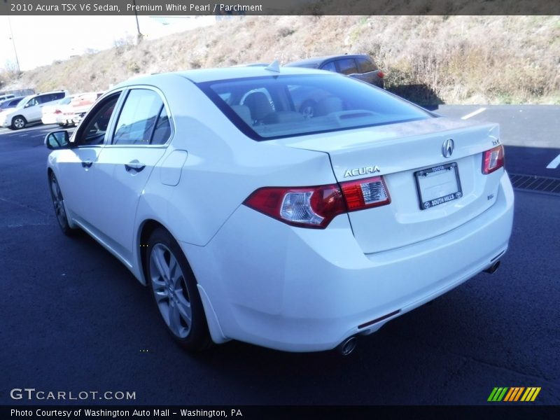 Premium White Pearl / Parchment 2010 Acura TSX V6 Sedan