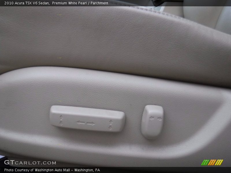 Premium White Pearl / Parchment 2010 Acura TSX V6 Sedan