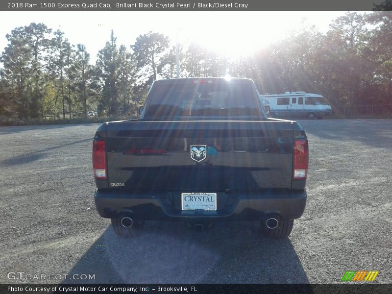 Brilliant Black Crystal Pearl / Black/Diesel Gray 2018 Ram 1500 Express Quad Cab