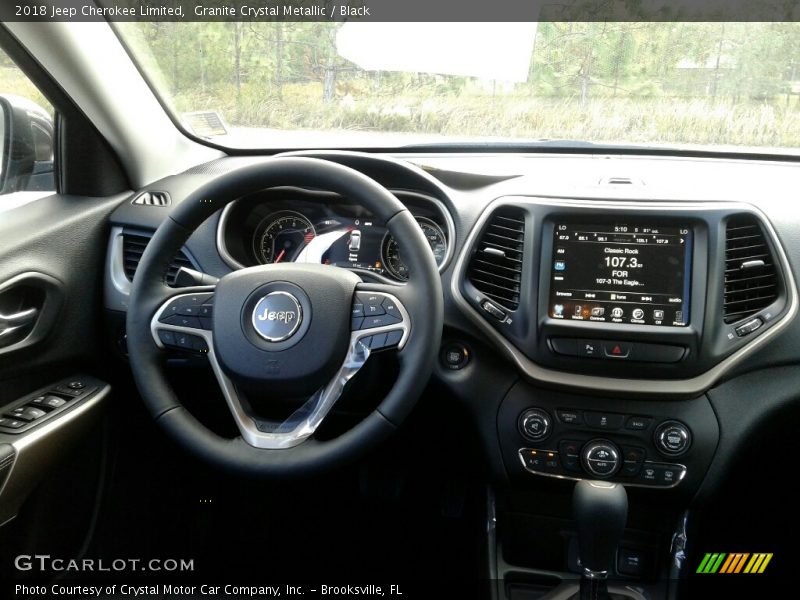 Granite Crystal Metallic / Black 2018 Jeep Cherokee Limited